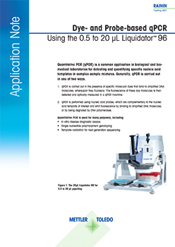 Application Note: Dye- and Probe-based qPCR